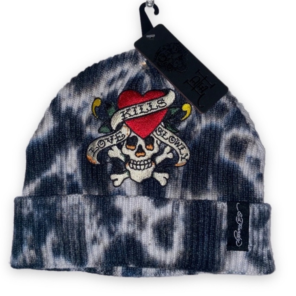Y2K unisexe tie dye Ed Hardy beanie | winter toque | NWT